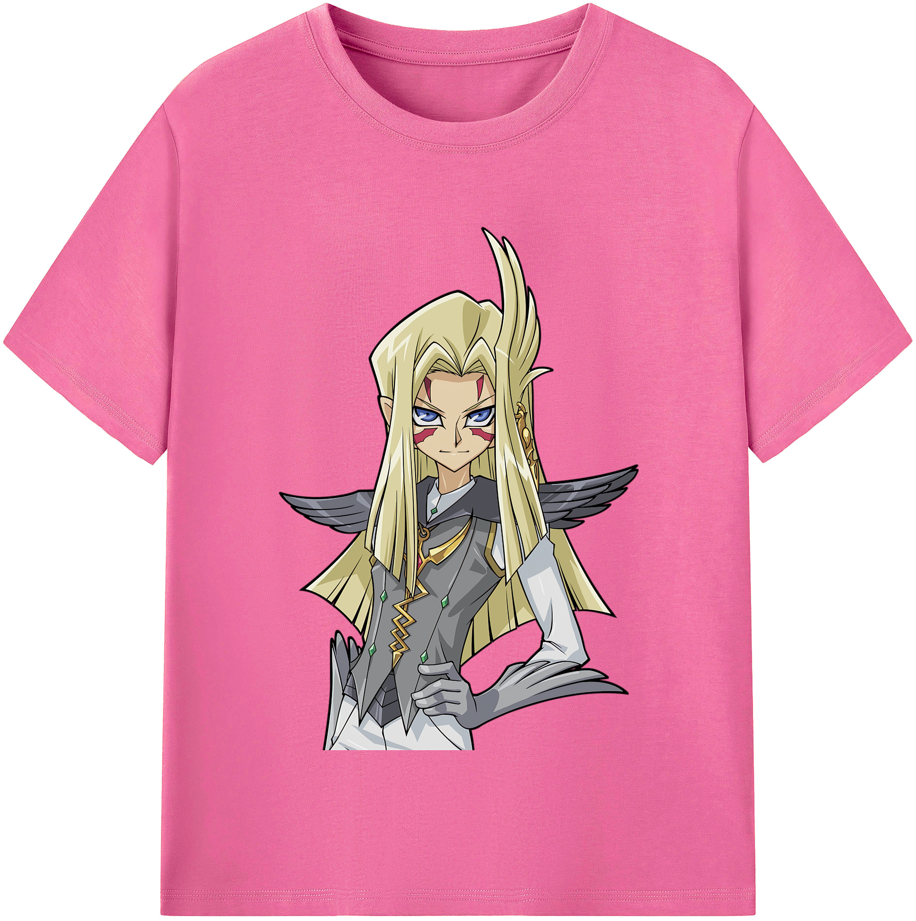 （画像用） 遊☆戯☆王 Yu-Gi-Oh! レディースカジュアルプリントTシャツ（綿100％）